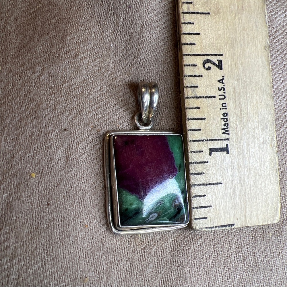 Vintage, Rectangular, Genuine, Ruby In Zoisite St… - image 4